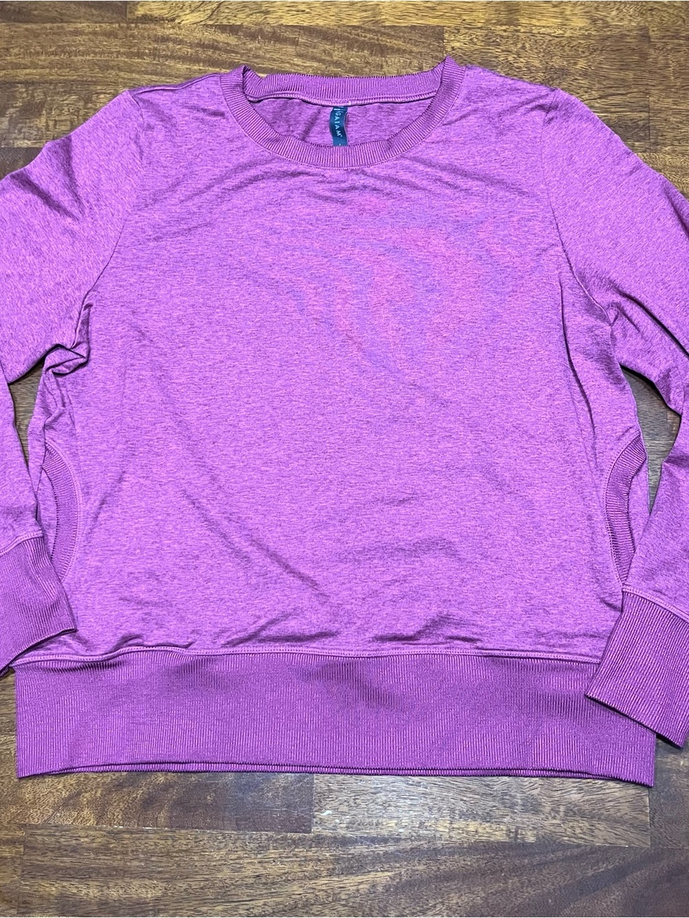 GAIAM Violet Heather Crewneck Yoga Pullover